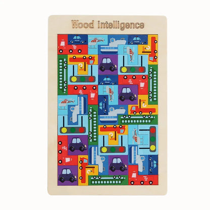 Wooden Tangram Math Game - Fun Learning & Problem Solving for Kids