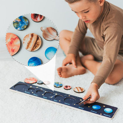 3D Wooden Solar System Puzzle