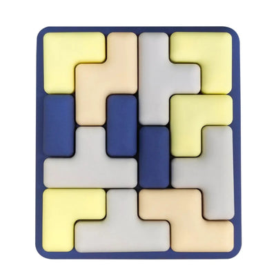 Fidtoy Silicone Sensory Tangram Pop-It Toy for Kids 3+ | Montessori Sensory Learning & Creative Play