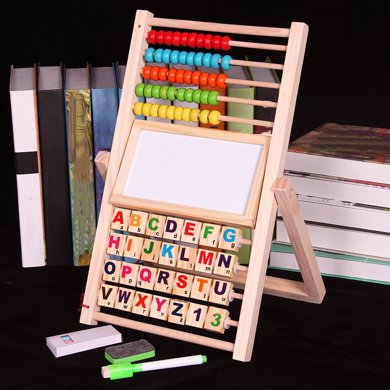 Fidtoy Montessori Counting Cognition Wooden Board Math Toy for Kids 3-10