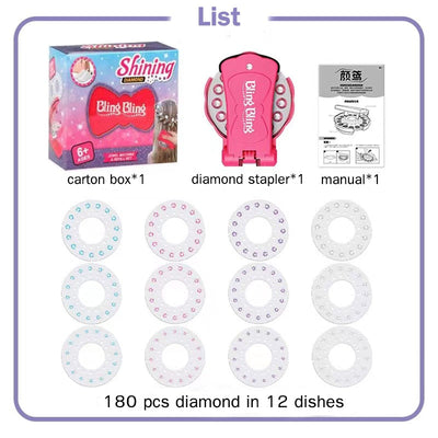 Shining Diamond Hair Decoration Stapler Machine