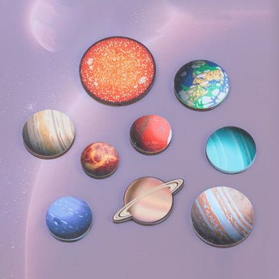 Earth Sun Solar System Planets Wooden Toys