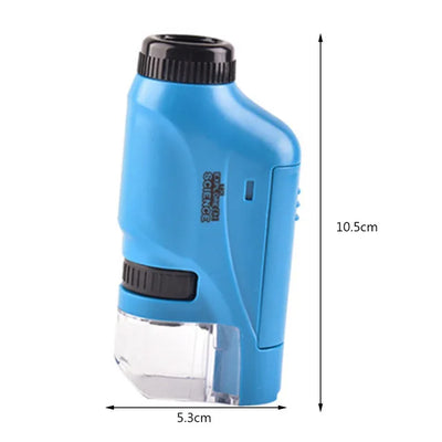 Fidtoy Kids Pocket Microscope 60X 120X Handheld STEM Science Toy