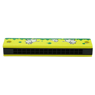 Kids Harmonica Wooden Double Row Blowable Toys
