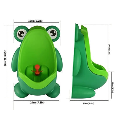 Fidtoy Frog Urinoir pour tout-petits – Entraînement à la propreté mural amusant pour garçons de 2 à 5 ans