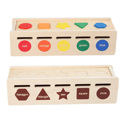 Fidtoy Geometric Color Recognition Set Montessori Toy