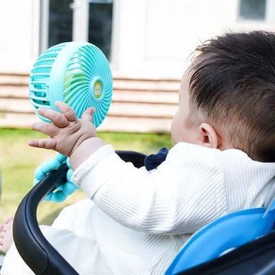 Fidtoy Portable Stroller Fan Clip On Baby Cooling Fan USB Rechargeable