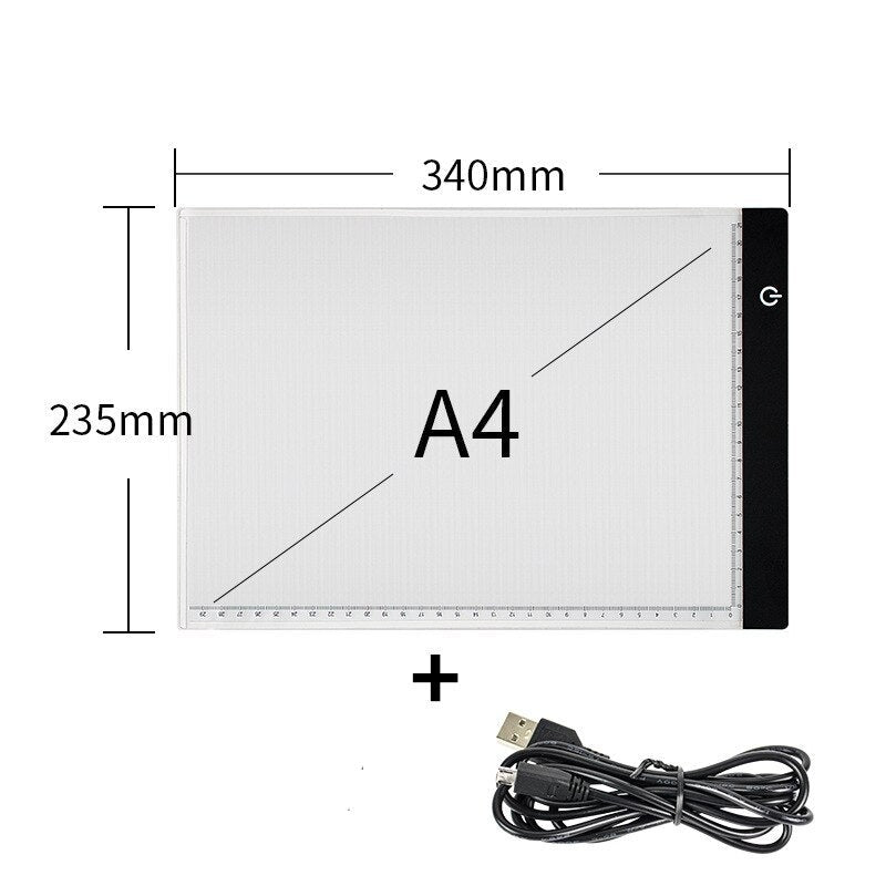 Fidtoy LED Drawing Pad for Kids Light Up Tracing Board Creative Art Tool