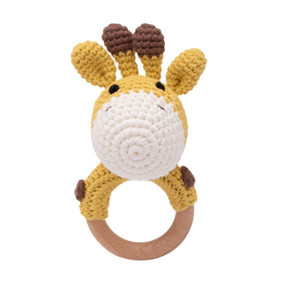 Fidtoy SnuggleBud Rattle & Teether Baby Sensory Toy