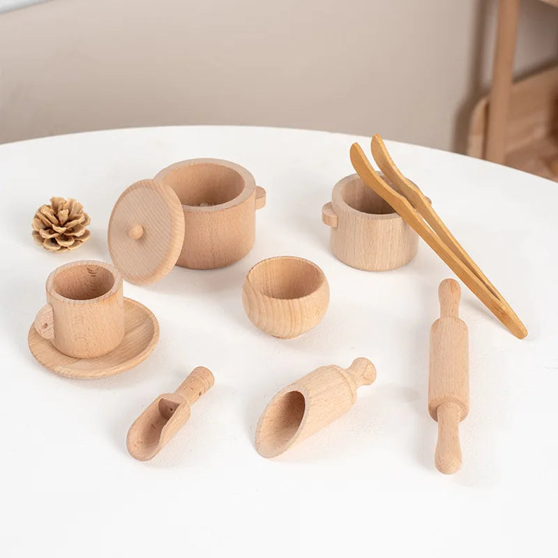 Montessori Sensory Simulated Kitchen Pretend Play Set
