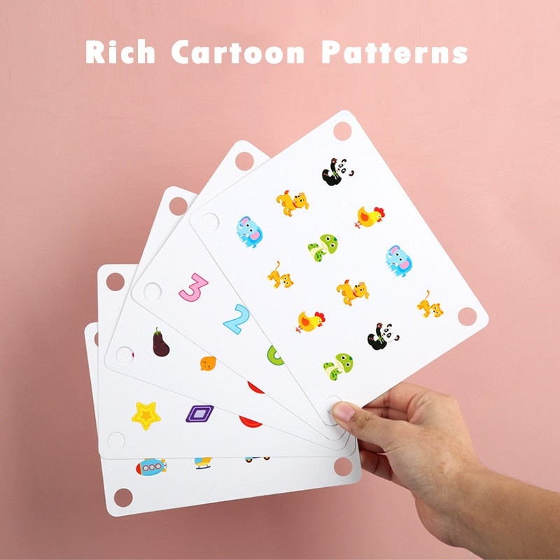 Wooden Match Fruit Animals Interactive Toy