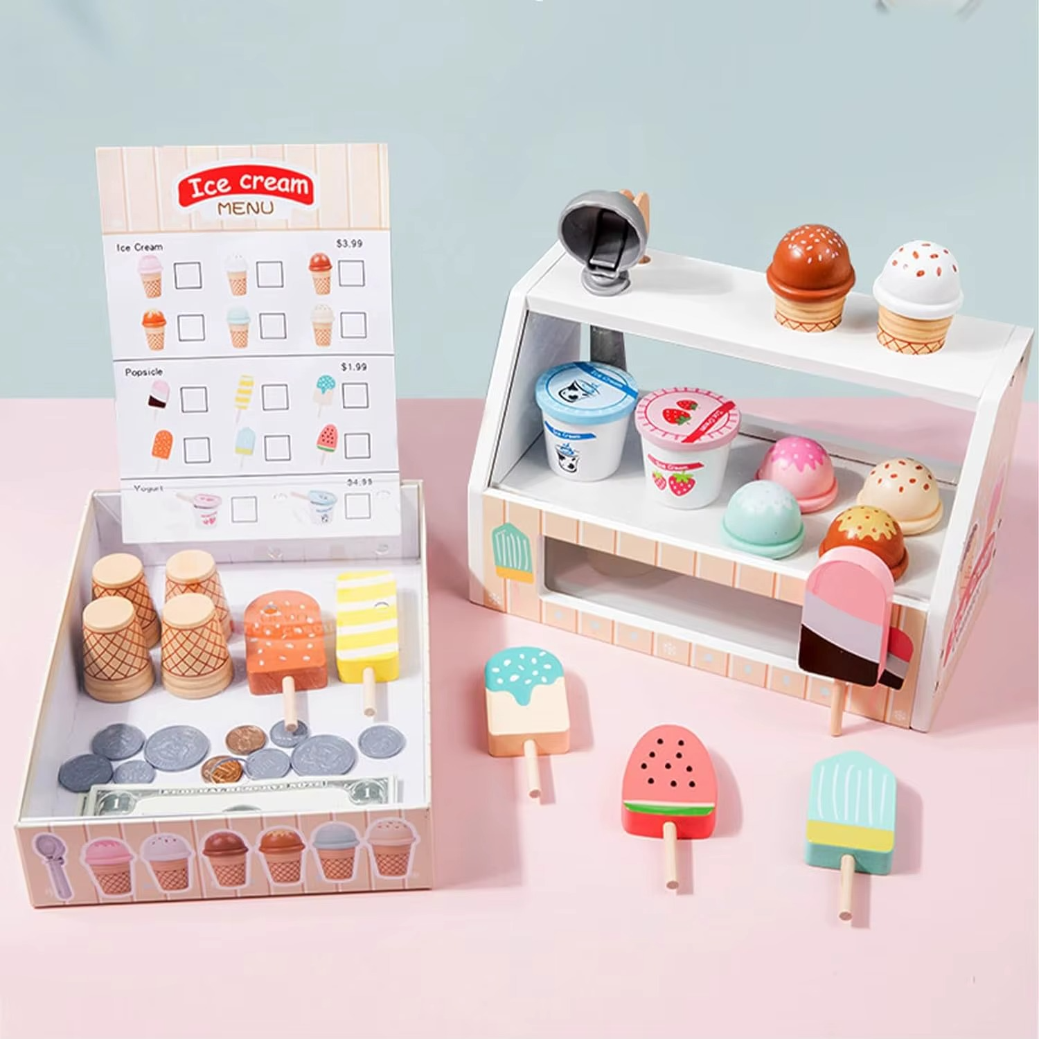Ensemble de jeu Crème glacée™ - Créatif et Éducatif - Set de jeu de crème glacée