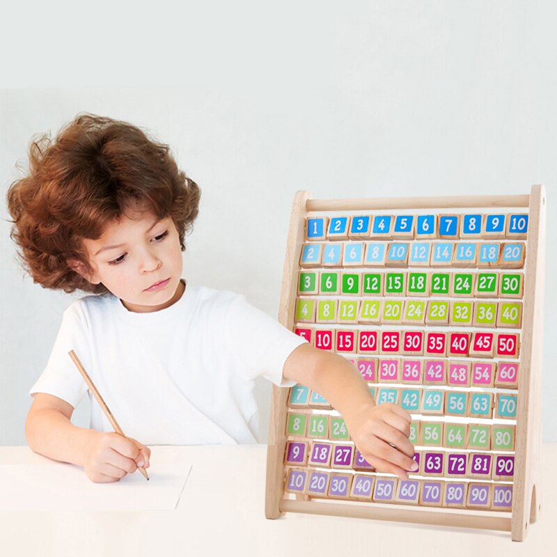 Fidtoy Wooden Counting Board for Kids – Montessori Math Toy for Ages 3-6