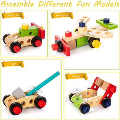 Montessori Wooden Toolbox Pretend Play Set