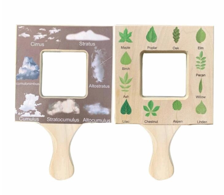 Fidtoy Montessori Nature Guide Finder Outdoor Learning Toy for Kids