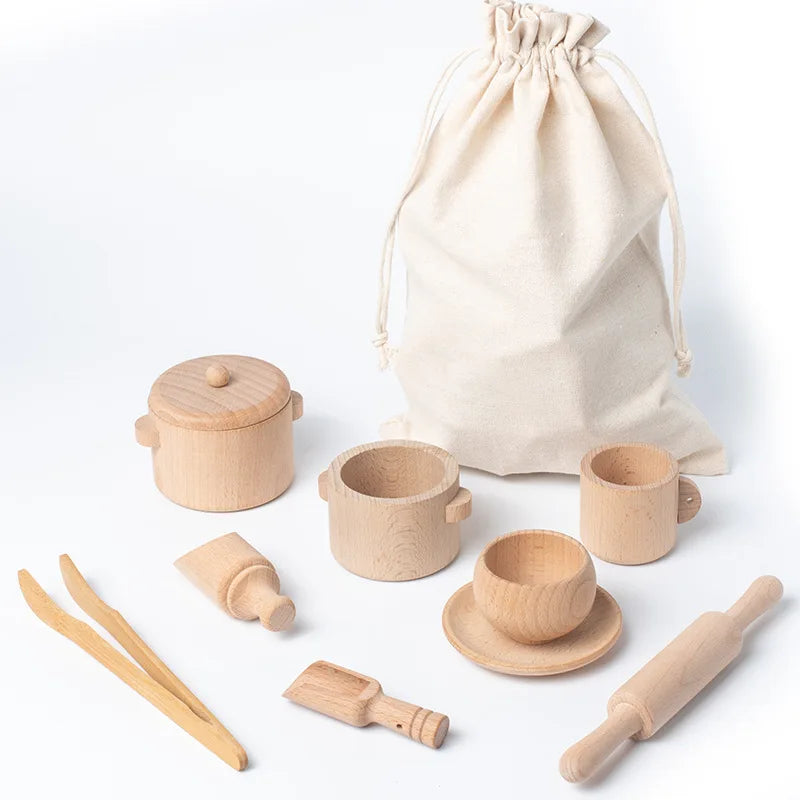 Montessori Sensory Simulated Kitchen Pretend Play Set