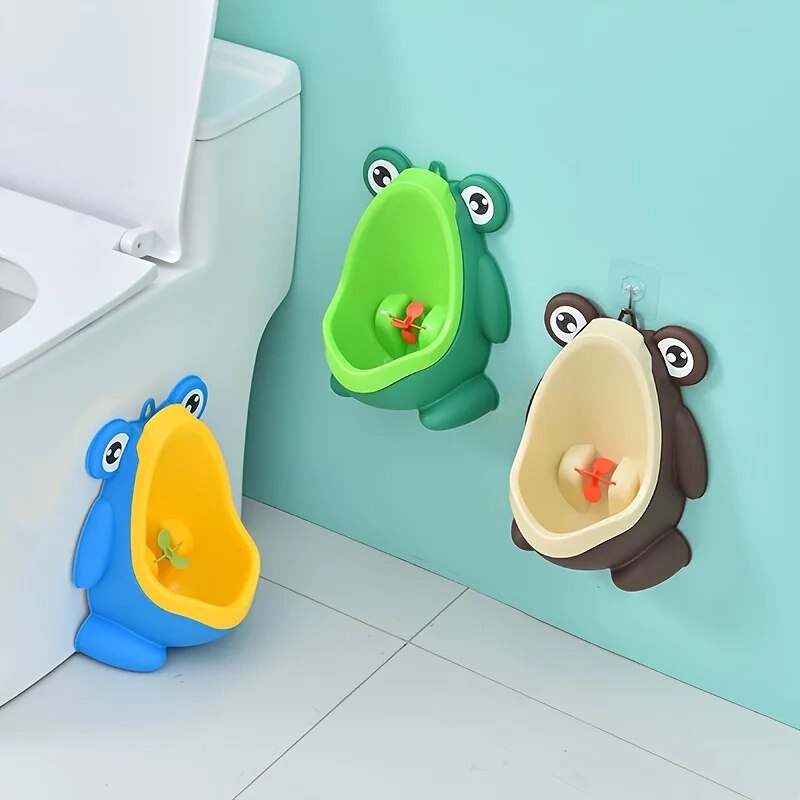 Fidtoy Frog Urinoir pour tout-petits – Entraînement à la propreté mural amusant pour garçons de 2 à 5 ans