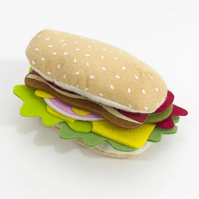 Montessori pretend play 28PCS Burger Sandwich Set