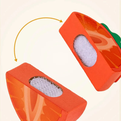 Fidtoy Jeu d'imitation en bois d'aliments à découper pour enfants | Jeu Montessori et motricité fine
