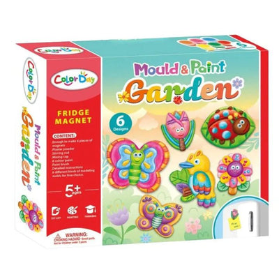 Fidtoy Mould and Paint Garden Toy Craft Kit for Kids