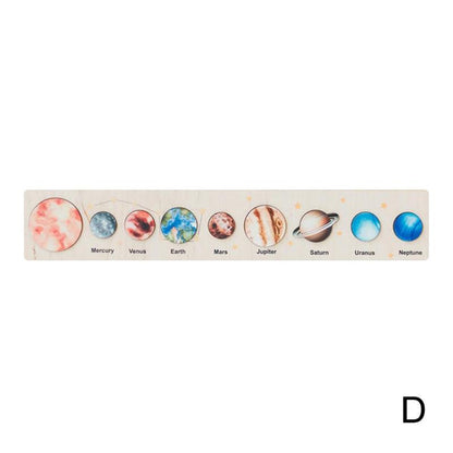 3D Wooden Solar System Puzzle