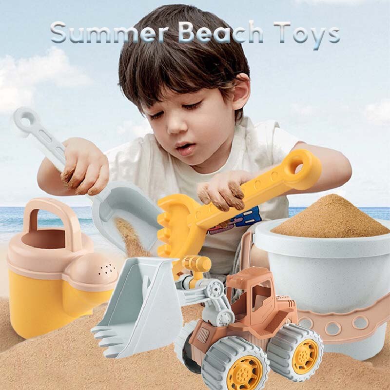 Ice Cream Cake Model Bulldozer Beach Toy