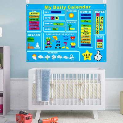 Fidtoy TinyTime Felt Daily Calendar Kit for Toddlers & Preschoolers