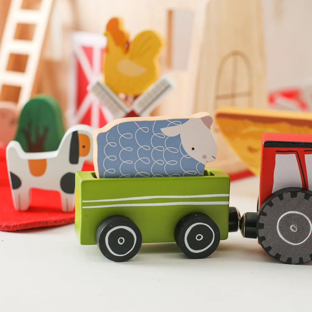 Montessori “Old McDonald’s Farm” Eco-Friendly Wooden Play Set