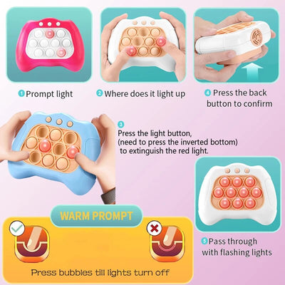 Fidtoy Digital Pop It Fidget Toy – Interactive Light Up Sensory Toy for Kids