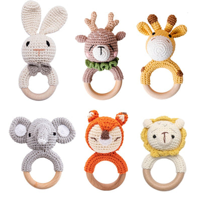 Fidtoy SnuggleBud Rattle & Teether Baby Sensory Toy