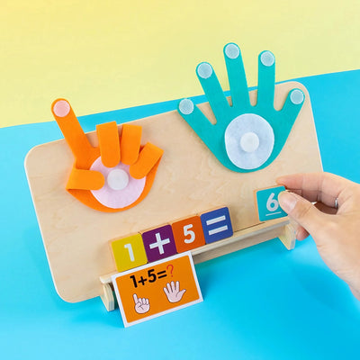 Fidtoy Jouet Montessori d'apprentissage des maths pour enfants de 3 ans et plus, tableau pour compter, additionner, soustraire, avec blocs numérotés et pratique de traçage et d'écriture