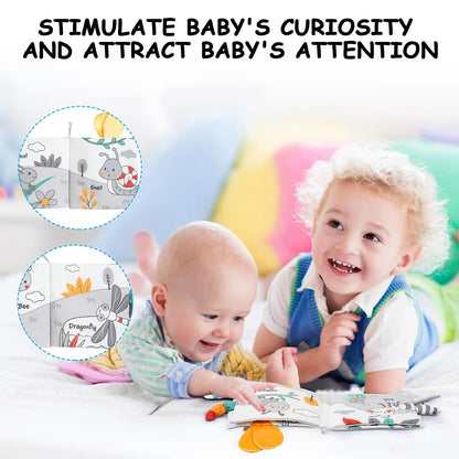 Soft 3D Crinkle Cloth Books for Babies