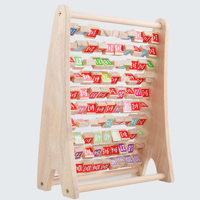 Fidtoy Wooden Counting Board for Kids – Montessori Math Toy for Ages 3-6