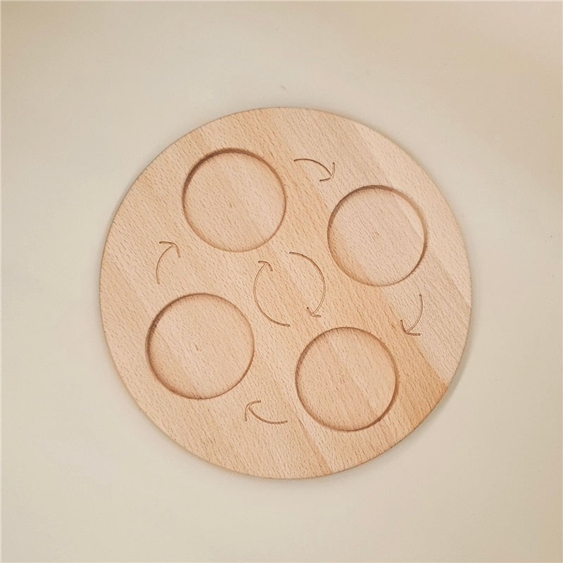 Fidtoy Planche de cycle de vie Montessori en bois - Jouet scientifique éducatif pour enfants