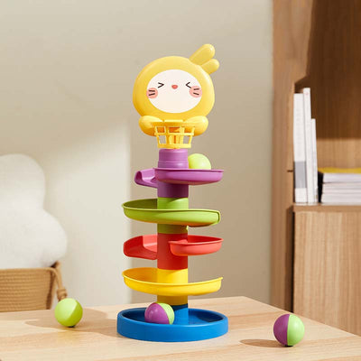 Fidtoy Tour de balles et circuit de billes | Jeu de balles à cascade pour bébés et tout-petits