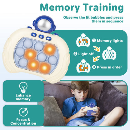 Pop It Game Light Up Pop Game Stress and Anxiety Relief ADHD Toys  Pattern Game Pop Toy For Girls and Boys