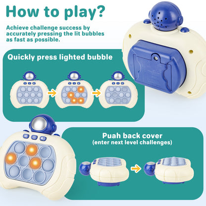 Pop It Game Light Up Pop Game Stress and Anxiety Relief ADHD Toys  Pattern Game Pop Toy For Girls and Boys