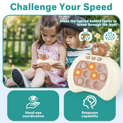 Pop It Game Light Up Pop Game Stress and Anxiety Relief ADHD Toys  Pattern Game Pop Toy For Girls and Boys