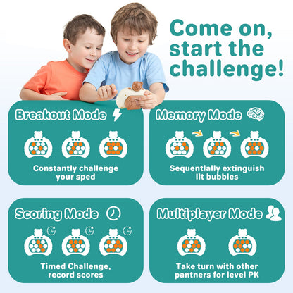 Pop It Game Light Up Pop Game Stress and Anxiety Relief ADHD Toys  Pattern Game Pop Toy For Girls and Boys