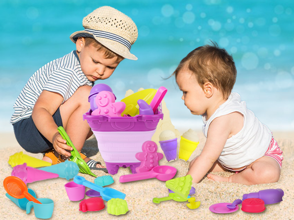 33PCS Ice Cream Beach Tools Toys Outdoor Play Garden Toy Baby Bath Toys