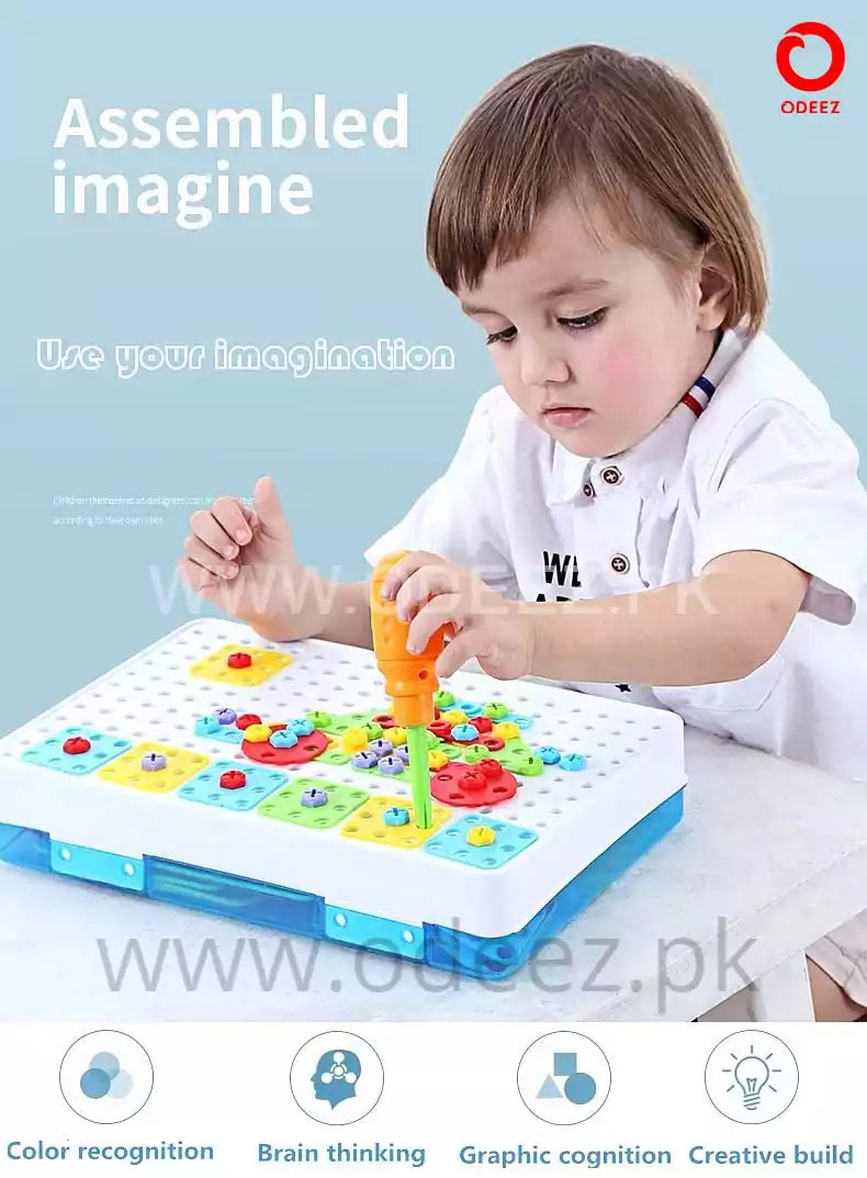 STEM Creative Design and Drill Screw Play - 106 pieces