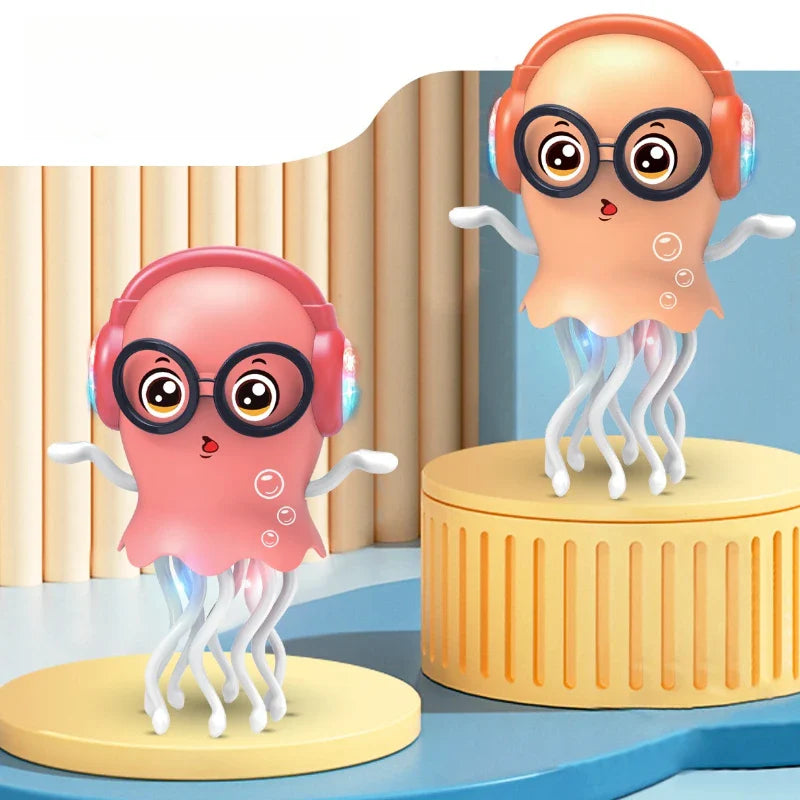 Fidtoy Electric Dancing Octopus Toy with Lights and Music for Kids