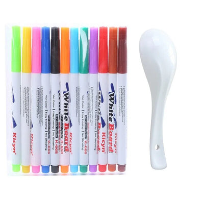 Ensemble de stylos magiques flottants Fidtoy pour enfants, jouet créatif d'art aquatique