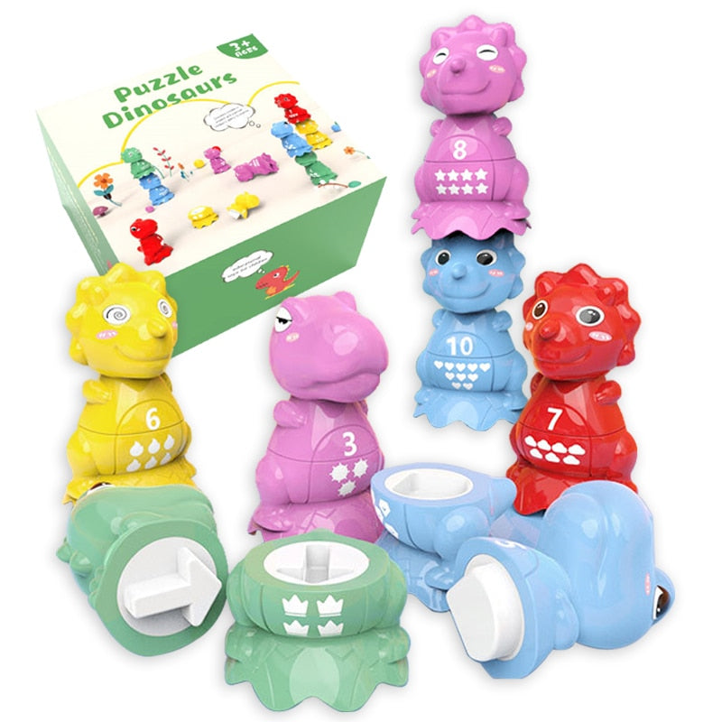 Dinosaur Geometry Sorter Numbers Matching Toy