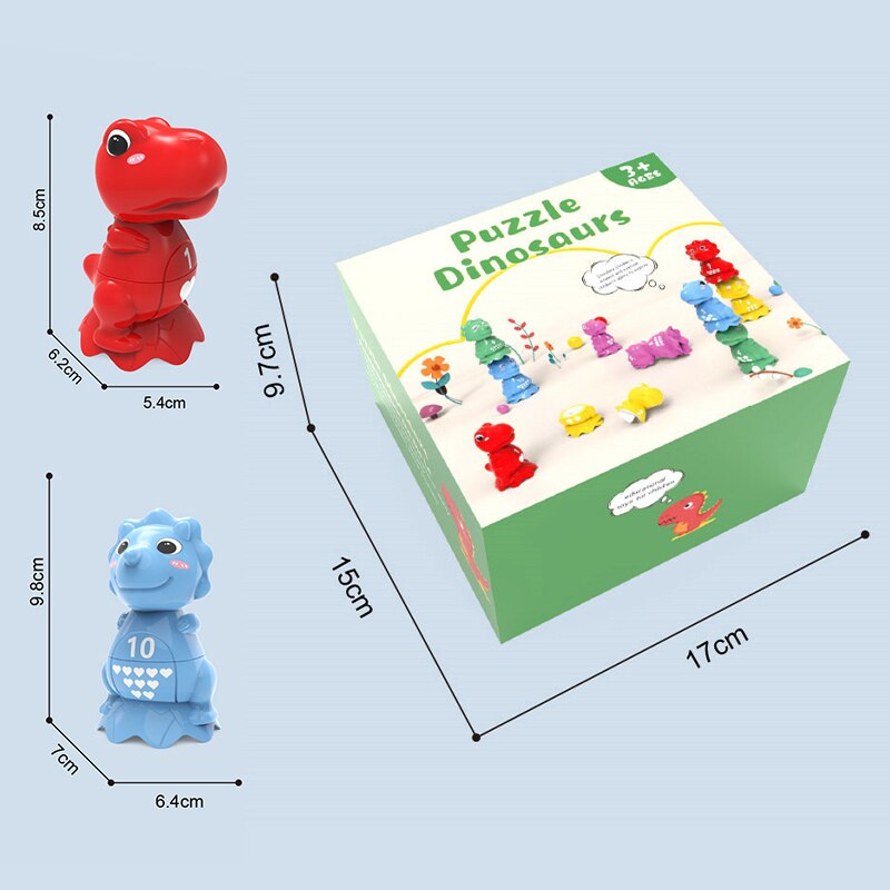 Dinosaur Geometry Sorter Numbers Matching Toy