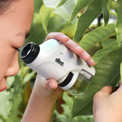 Fidtoy Kids Pocket Microscope 60X 120X Handheld STEM Science Toy