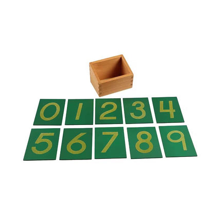 Montessori Sandpaper Numbers 0-9 - Sensory Math Material for Early Number Tracing