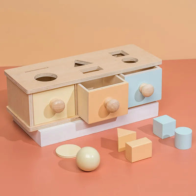 Fidtoy Jouet de Construction en Bois Coloré pour Tout-Petits
