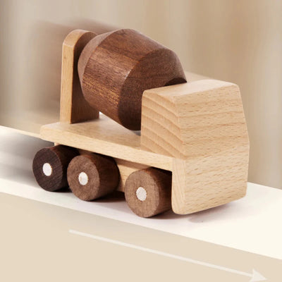Ensemble de jouets en bois Fidtoy pour enfants | Jeu de construction et de transport Montessori