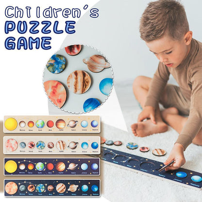3D Wooden Solar System Puzzle